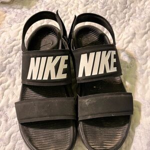 Nike Kids Black and White Sandals